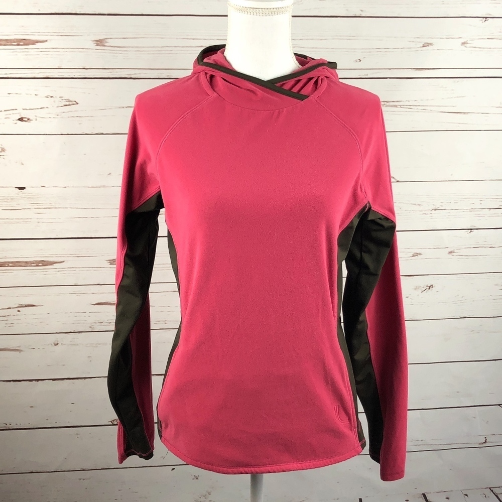 LOLË Pink Brown Hoodie L
